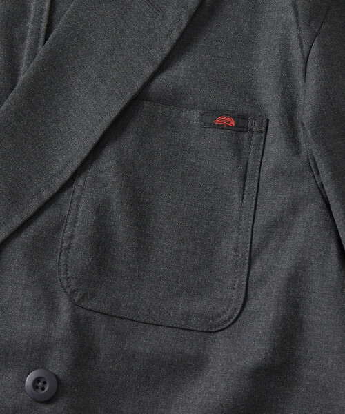 RED KAP（レッドキャップ）の「RED KAP/レッドキャップ 別注 SMU KP-10 SETUP TR DOUBLE JACKET/リラックスフィット/【セットアップ対応】（テーラードジャケット・メンズ・チャコールグレー/ブラック/その他13・MEDIUM/SMALL/LARGE）」の11枚目の写真