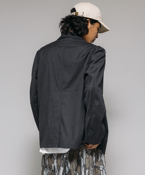 RED KAP（レッドキャップ）の「RED KAP/レッドキャップ 別注 SMU KP-10 SETUP TR DOUBLE JACKET/リラックスフィット/【セットアップ対応】（テーラードジャケット・メンズ・チャコールグレー/ブラック/その他13・MEDIUM/SMALL/LARGE）」の20枚目の写真