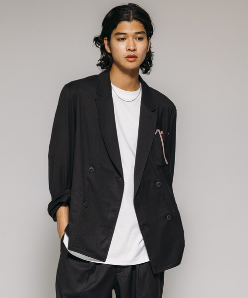 RED KAP（レッドキャップ）の「RED KAP/レッドキャップ 別注 SMU KP-10 SETUP TR DOUBLE JACKET/リラックスフィット/【セットアップ対応】（テーラードジャケット・メンズ・チャコールグレー/ブラック/その他13・MEDIUM/SMALL/LARGE）」の19枚目の写真