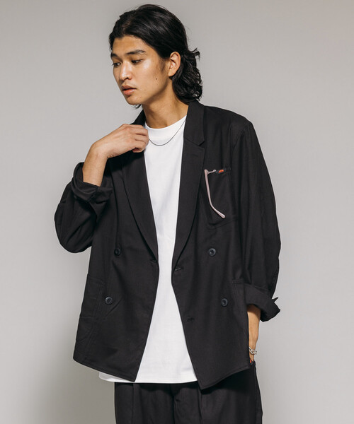 RED KAP（レッドキャップ）の「RED KAP/レッドキャップ 別注 SMU KP-10 SETUP TR DOUBLE JACKET/リラックスフィット/【セットアップ対応】（テーラードジャケット・メンズ・チャコールグレー/ブラック/その他13・MEDIUM/SMALL/LARGE）」の18枚目の写真