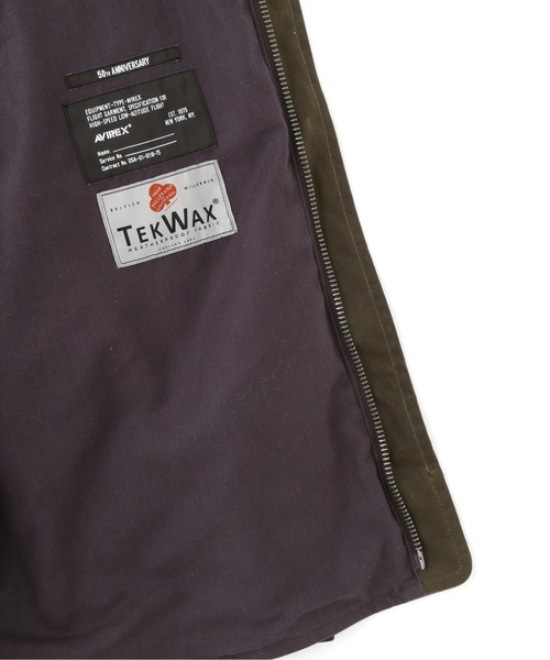 AVIREX（アヴィレックス）の「MILITARY FABRIC B-1 CUSTOMS / ミリタリー ファブリック B-1 カスタムズ / AVIREX / アヴィレックス（ブルゾン・メンズ・オリーブ/ブラック・MEDIUM/LARGE/X-LARGE）」の13枚目の写真