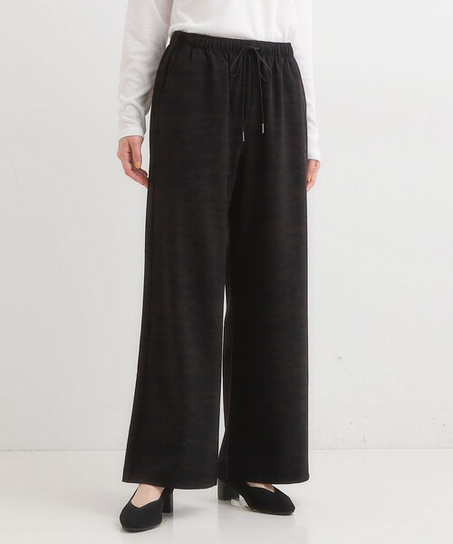 SHOO・LA・RUE（シューラルー）の「【S-LL/体型カバー】上品なとろみが魅力 イージーワイドパンツ（その他パンツ・レディース・ブラック/チャコールグレー・01/02/03/04）」の7枚目の写真