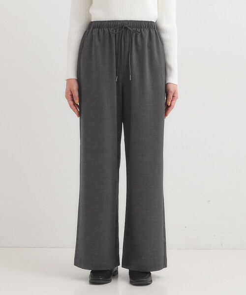 SHOO・LA・RUE（シューラルー）の「【S-LL/体型カバー】上品なとろみが魅力 イージーワイドパンツ（その他パンツ・レディース・ブラック/チャコールグレー・01/02/03/04）」の11枚目の写真