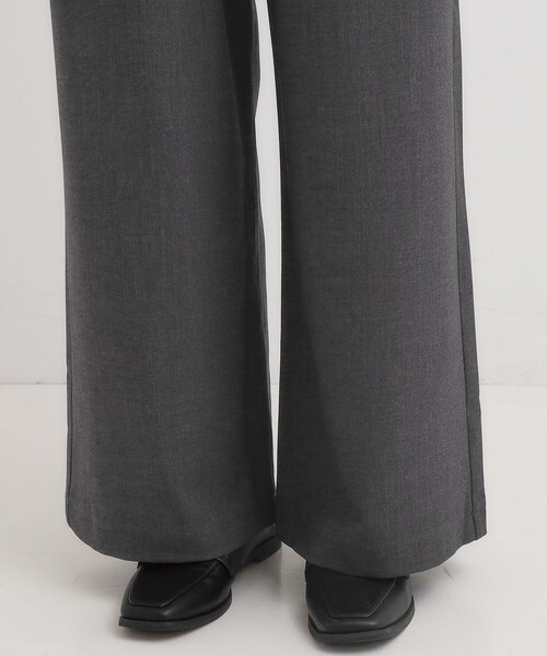 SHOO・LA・RUE（シューラルー）の「【S-LL/体型カバー】上品なとろみが魅力 イージーワイドパンツ（その他パンツ・レディース・ブラック/チャコールグレー・01/02/03/04）」の16枚目の写真
