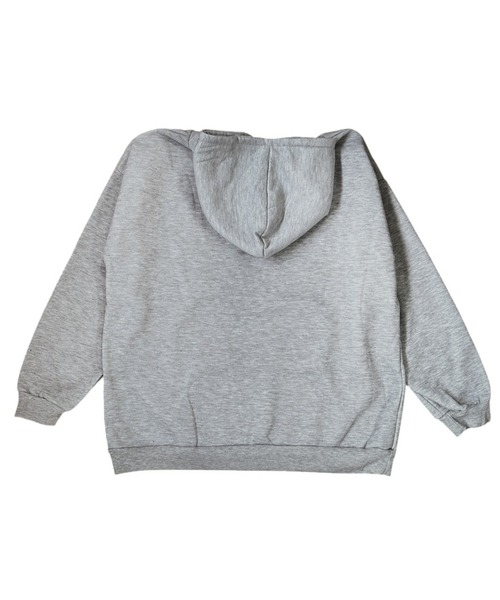 VIBGYOR（ヴィブジョー）の「ロゴプリントオーバーサイズパーカー/韓国 ストリート(CZ)（パーカー・レディース・ブラック/グレー・MEDIUM/LARGE）」の4枚目の写真