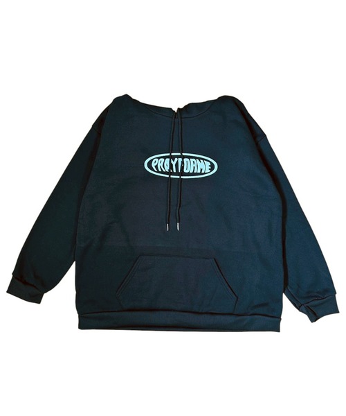 VIBGYOR（ヴィブジョー）の「ロゴプリントオーバーサイズパーカー/韓国 ストリート(CZ)（パーカー・レディース・ブラック/グレー・MEDIUM/LARGE）」の5枚目の写真