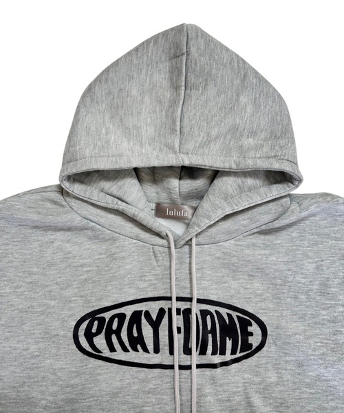 VIBGYOR（ヴィブジョー）の「ロゴプリントオーバーサイズパーカー/韓国 ストリート(CZ)（パーカー・レディース・ブラック/グレー・MEDIUM/LARGE）」の7枚目の写真