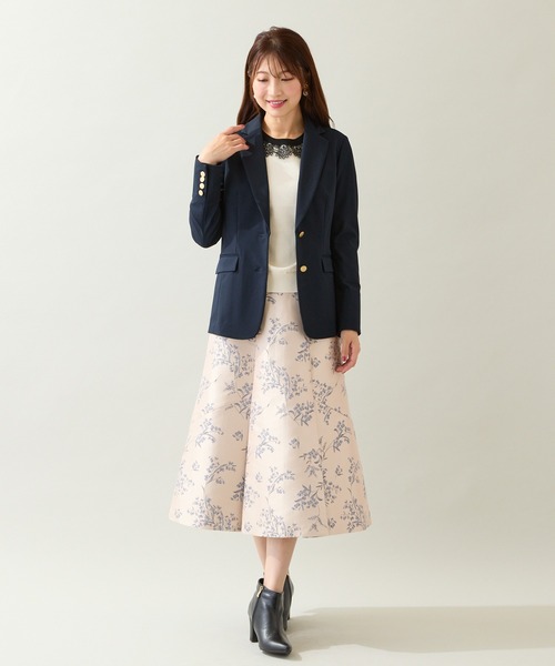Rose Tiara(ローズティアラ)の「【速乾/防シワ/伸縮性◎】テーラードジャケット(テーラードジャケット・レディース・ネイビー/ブラック・38/42/46)」の5枚目の写真