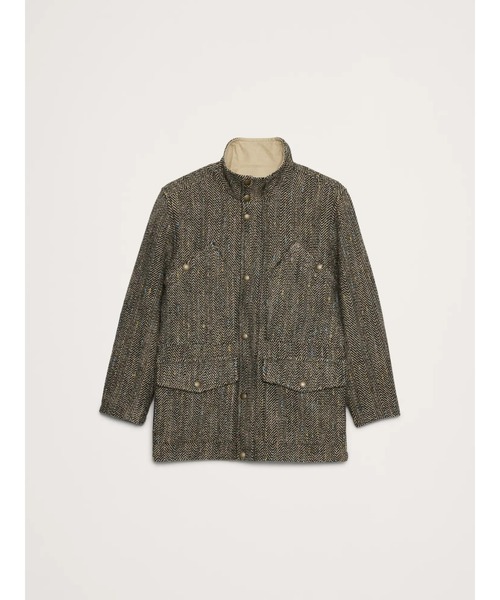 Banana Republic（バナナリパブリック）の「◆ヘリンボーン ツイード パーカ（その他アウター・メンズ・ブラウン・S/M/XL/L）」の2枚目の写真