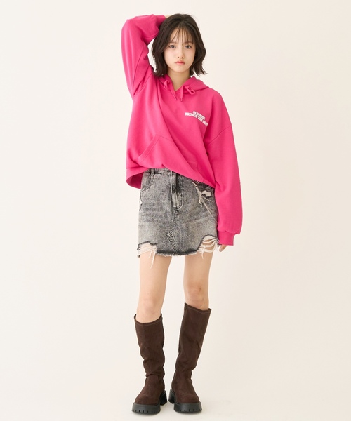 LOVETOXIC（ラブトキシック）の「インソールつきロングブーツ（ブーツ・キッズ・ブラウン/ブラック・24-24.5cm/23-23.5cm/22-22.5）」の6枚目の写真