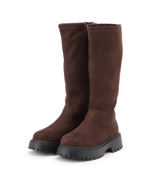 LOVETOXIC（ラブトキシック）の「インソールつきロングブーツ（ブーツ・キッズ・ブラウン/ブラック・24-24.5cm/23-23.5cm/22-22.5）」の8枚目の写真