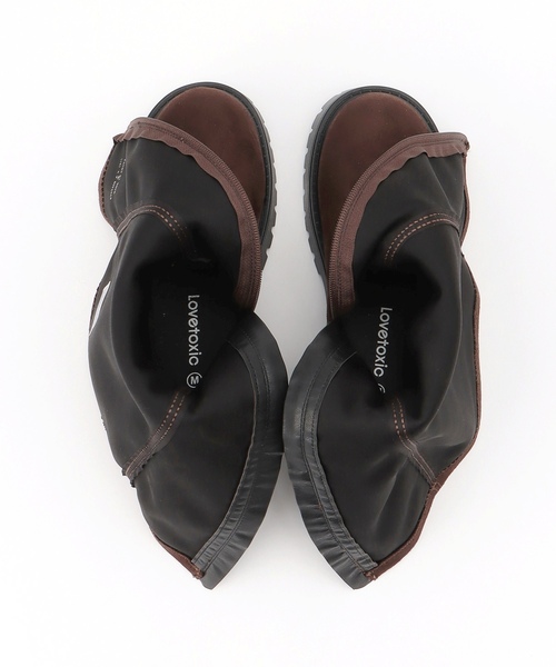 LOVETOXIC（ラブトキシック）の「インソールつきロングブーツ（ブーツ・キッズ・ブラウン/ブラック・24-24.5cm/23-23.5cm/22-22.5）」の11枚目の写真