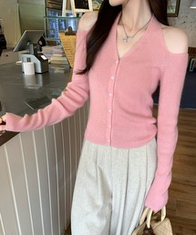 ピンク オフショルダー ニット セーター新品 楽天市場】オフショルダー（カラーピンク）（ニット・セーター