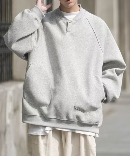 セール】Phase Outドロップショルダーボタンスウェット（スウェット