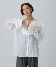 LEPSIM | フリルカラーブラウス　582431(シャツ/ブラウス)