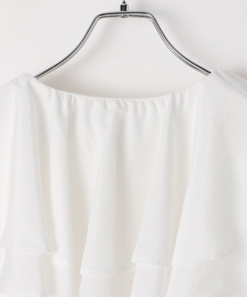 LEPSIM（レプシィム）の「フリルカラーブラウス　582431（シャツ/ブラウス・レディース・オフホワイト/ブラック・FREE）」の11枚目の写真