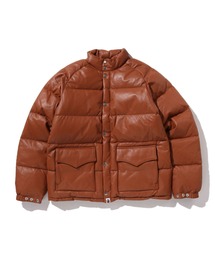 A BATHING APE | LEATHER CLASSIC DOWN JACKET(ダウンジャケット/コート)
