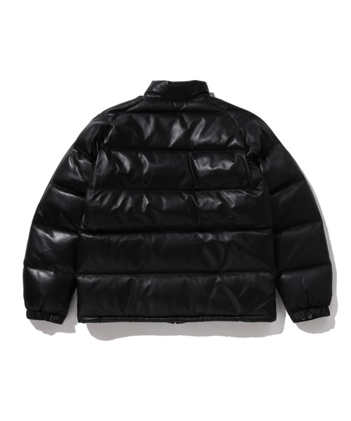 A BATHING APE(アベイシングエイプ)の「LEATHER CLASSIC DOWN JACKET(ダウンジャケット/コート・メンズ・ブラウン/ブラック/パープル・XX-LARGE/X-LARGE/SMALL/LARGE/MEDIUM)」の4枚目の写真