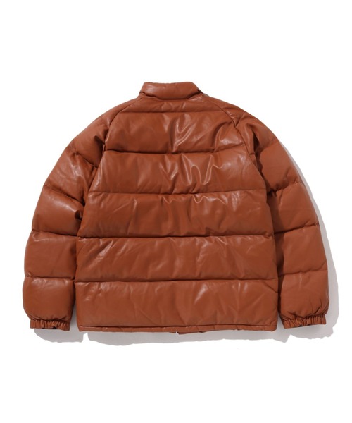 A BATHING APE(アベイシングエイプ)の「LEATHER CLASSIC DOWN JACKET(ダウンジャケット/コート・メンズ・ブラウン/ブラック/パープル・XX-LARGE/X-LARGE/SMALL/LARGE/MEDIUM)」の5枚目の写真