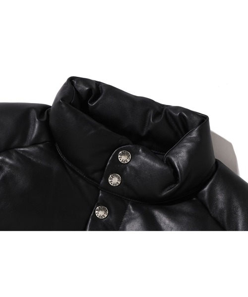 A BATHING APE(アベイシングエイプ)の「LEATHER CLASSIC DOWN JACKET(ダウンジャケット/コート・メンズ・ブラウン/ブラック/パープル・XX-LARGE/X-LARGE/SMALL/LARGE/MEDIUM)」の10枚目の写真