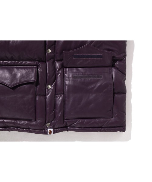 A BATHING APE(アベイシングエイプ)の「LEATHER CLASSIC DOWN JACKET(ダウンジャケット/コート・メンズ・ブラウン/ブラック/パープル・XX-LARGE/X-LARGE/SMALL/LARGE/MEDIUM)」の18枚目の写真