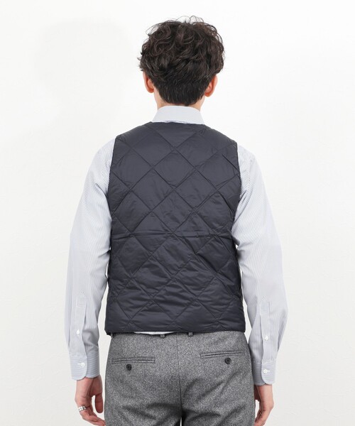TAION(タイオン)の「《ビジカジ対応》【TAION/タイオン】SINGLE SNAP BUTTON DOWN GILET 25AW(ダウンベスト・メンズ・チャコールグレー/ブラック/ダークネイビー・XL/XXL/M/L)」の4枚目の写真