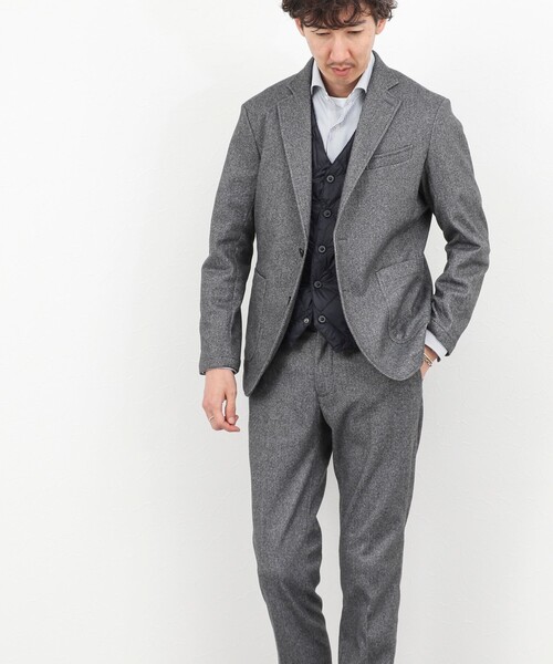TAION(タイオン)の「《ビジカジ対応》【TAION/タイオン】SINGLE SNAP BUTTON DOWN GILET 25AW(ダウンベスト・メンズ・チャコールグレー/ブラック/ダークネイビー・XL/XXL/M/L)」の9枚目の写真