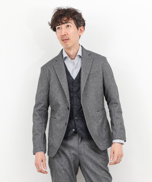 TAION(タイオン)の「《ビジカジ対応》【TAION/タイオン】SINGLE SNAP BUTTON DOWN GILET 25AW(ダウンベスト・メンズ・チャコールグレー/ブラック/ダークネイビー・XL/XXL/M/L)」の10枚目の写真