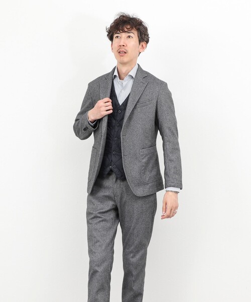 TAION(タイオン)の「《ビジカジ対応》【TAION/タイオン】SINGLE SNAP BUTTON DOWN GILET 25AW(ダウンベスト・メンズ・チャコールグレー/ブラック/ダークネイビー・XL/XXL/M/L)」の11枚目の写真