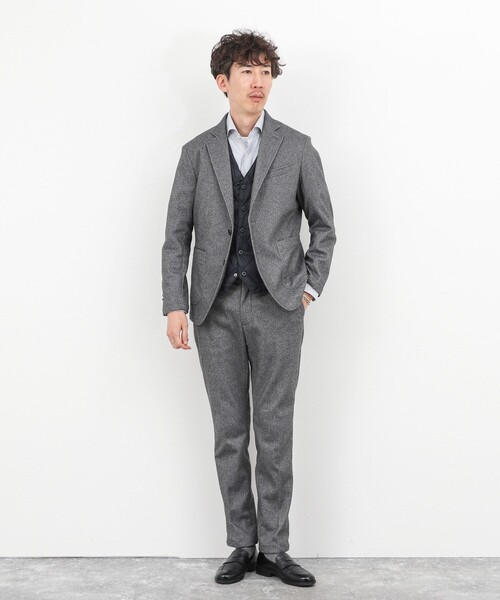 TAION(タイオン)の「《ビジカジ対応》【TAION/タイオン】SINGLE SNAP BUTTON DOWN GILET 25AW(ダウンベスト・メンズ・チャコールグレー/ブラック/ダークネイビー・XL/XXL/M/L)」の12枚目の写真