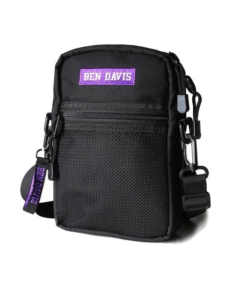 BEN DAVIS(ベンデイビス)の「BEN DAVIS ベンデイビス BDW-9235 縦型メッシュミニショルダー(ショルダーバッグ・レディース・ブラック×レッド/ブラック/ブラック系その他/ブラック×ブラック/ブラック×パープル・FREE)」の4枚目の写真