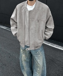 Ressaca（レサーカ）の「オーバーサイズジップポケットフェイクレザーブルゾン（ブルゾン）」