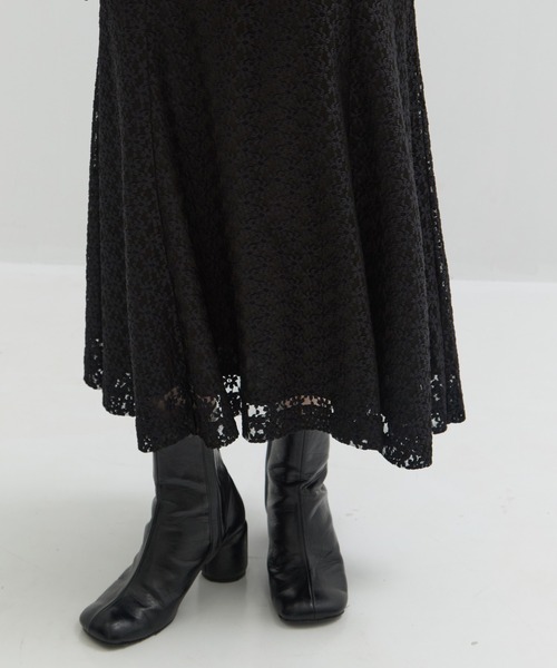 CLANE(クラネ)の「【CLANE/クラネ】3D FLOWER LACE SLASH NECK ONEPIECE/フラワーレーススリットネックワンピース/ドレス(ワンピース・レディース・マルチ/ブラック・0/1)」の16枚目の写真