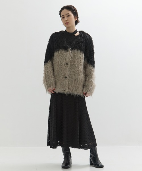 CLANE(クラネ)の「【CLANE/クラネ】3D FLOWER LACE SLASH NECK ONEPIECE/フラワーレーススリットネックワンピース/ドレス(ワンピース・レディース・マルチ/ブラック・0/1)」の13枚目の写真