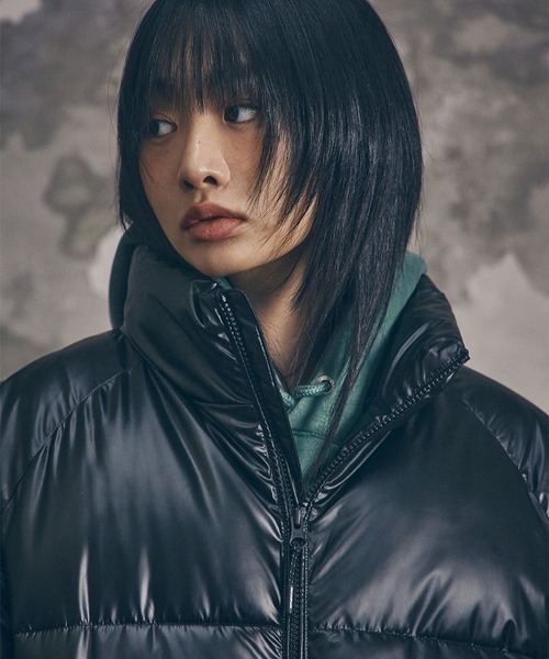 セール】【UNISEX】Filluminate／グロッシー中綿ダウンジャケット