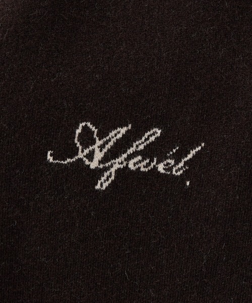 St.Johns 3rd club(セントジョンズサードクラブ)の「【ST.JOHNS 3RD CLUB/セントジョンズサードクラブ】ロゴカーディガン(カーディガン/ボレロ・レディース・ベージュ/ダークブラウン・フリー)」の9枚目の写真