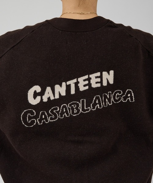 St.Johns 3rd club(セントジョンズサードクラブ)の「【ST.JOHNS 3RD CLUB/セントジョンズサードクラブ】ロゴカーディガン(カーディガン/ボレロ・レディース・ベージュ/ダークブラウン・フリー)」の10枚目の写真