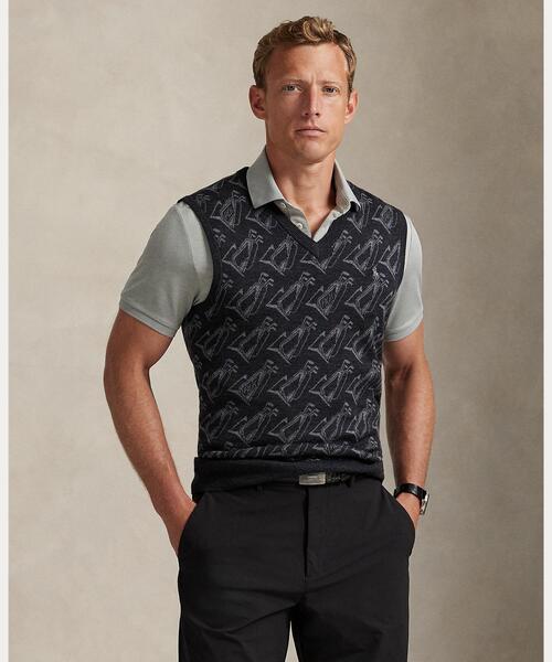 セール】ゴルフモチーフ パフォーマンス セーター ベスト（ベスト
