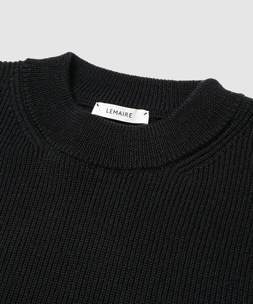 LEMAIRE(ルメール)の「BOXY ROUND NECK SWEATER(ニット/セーター・メンズ・ブラック・M/S)」の3枚目の写真