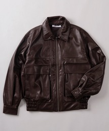 SlashDate（スラッシュデイト）の「【83】A-2タイプ フェイクレザー ブルゾン（ブルゾン）」