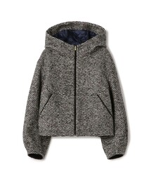 ♥美品 TOMORROWLAND COLLECTION ジップアップブルゾン タッターギンガムリバー ジップアップブルゾン （ブルゾン