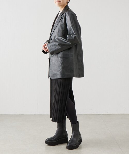 BEARDSLEY（ビアズリー）の「《LEVAR》レザージャケット（テーラードジャケット・レディース・ブラック・FREE）」の5枚目の写真