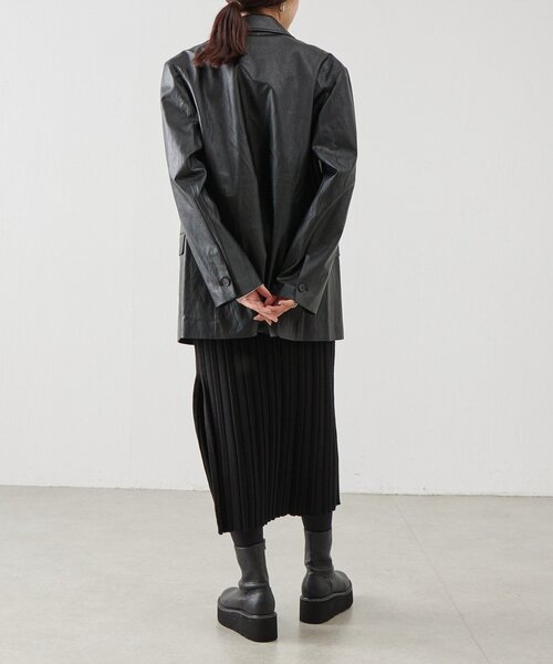 BEARDSLEY（ビアズリー）の「《LEVAR》レザージャケット（テーラードジャケット・レディース・ブラック・FREE）」の6枚目の写真