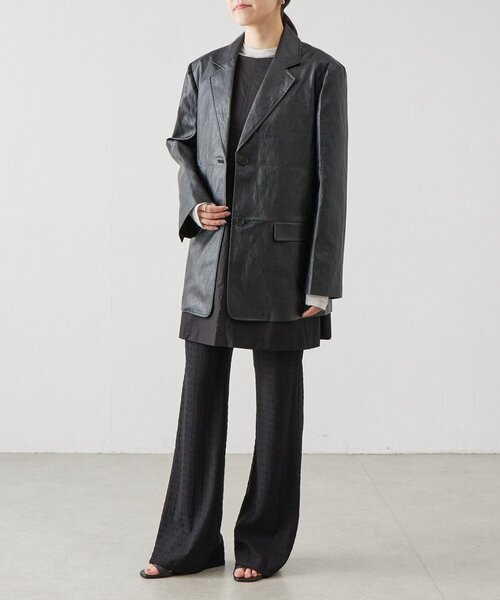 BEARDSLEY（ビアズリー）の「《LEVAR》レザージャケット（テーラードジャケット・レディース・ブラック・FREE）」の8枚目の写真