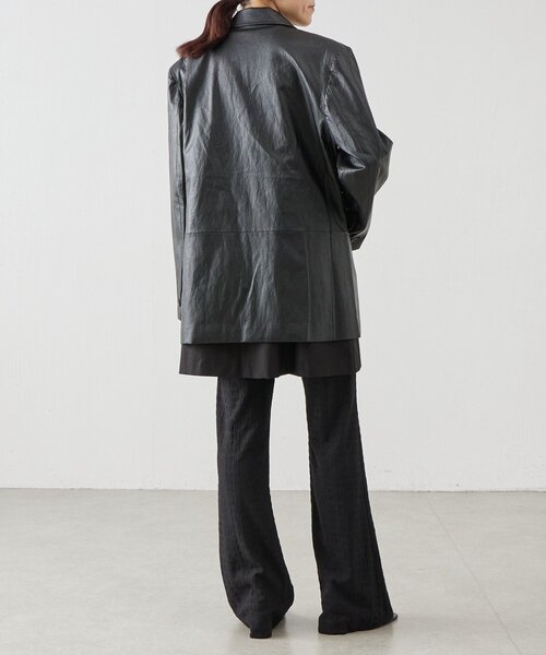 セール】《LEVAR》レザージャケット（テーラードジャケット