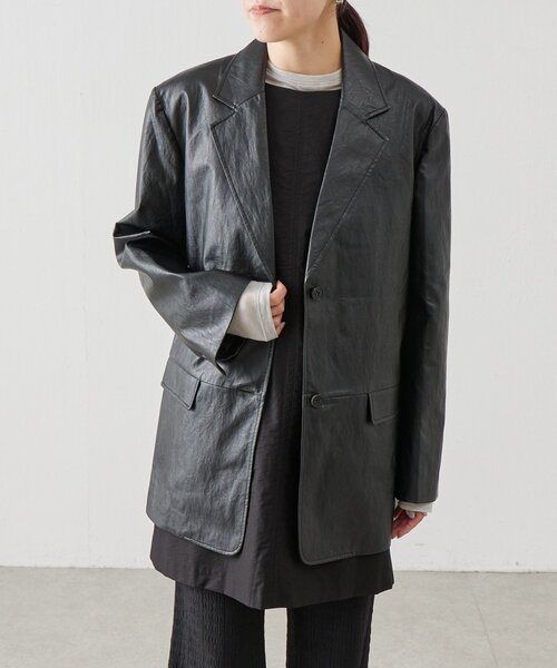 BEARDSLEY（ビアズリー）の「《LEVAR》レザージャケット（テーラードジャケット・レディース・ブラック・FREE）」の13枚目の写真