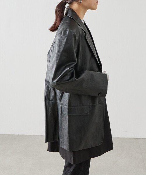 セール】《LEVAR》レザージャケット（テーラードジャケット