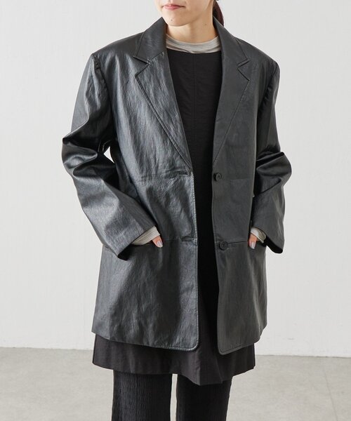 BEARDSLEY（ビアズリー）の「《LEVAR》レザージャケット（テーラードジャケット・レディース・ブラック・FREE）」の17枚目の写真