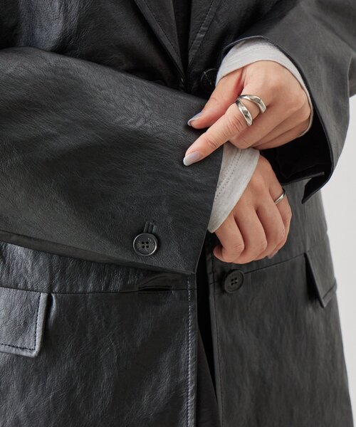 BEARDSLEY（ビアズリー）の「《LEVAR》レザージャケット（テーラードジャケット・レディース・ブラック・FREE）」の22枚目の写真