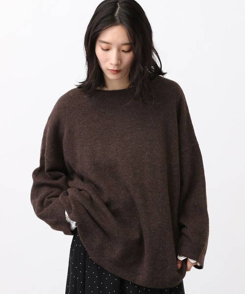 studio CLIP（スタディオクリップ）の「《natural by clip/マシンウォッシャブル》7ゲージニット×バテンプルオーバー（その他トップス・レディース・ブラウン/グレー/チャコール/レッド/グレイッシュベージュ・FREE）」の18枚目の写真
